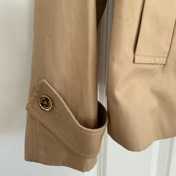 NWT Michael Kors Cropped Trench‎ Coat – Size Large - Picture 6 of 6